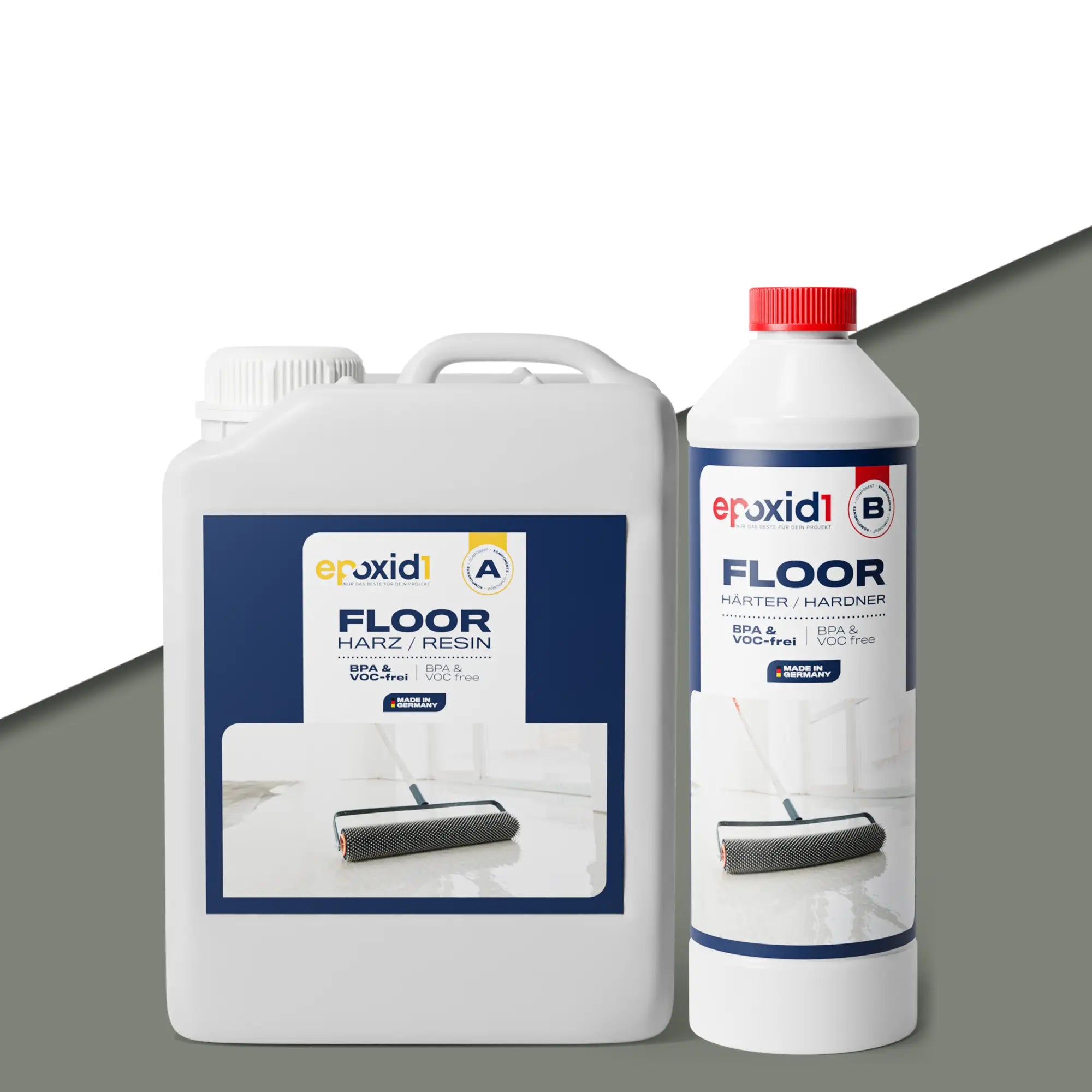 2K Epoxidharz Bodenbeschichtung zum Gießen - Betongrau