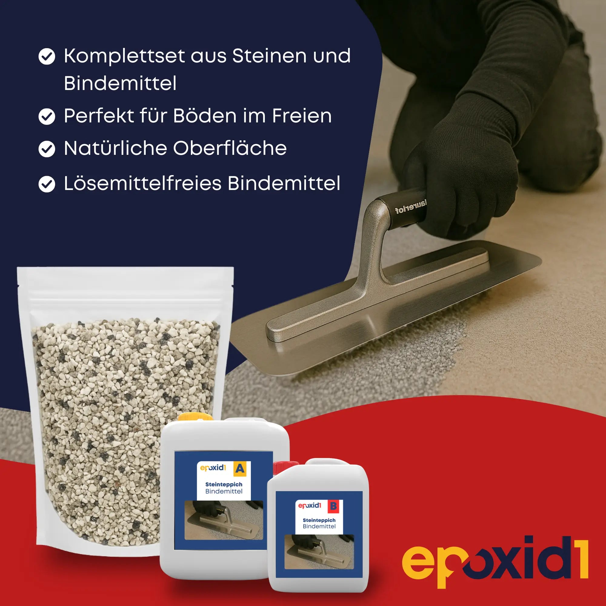 Steinteppich Set AUSSEN - Grigio Bardiglio