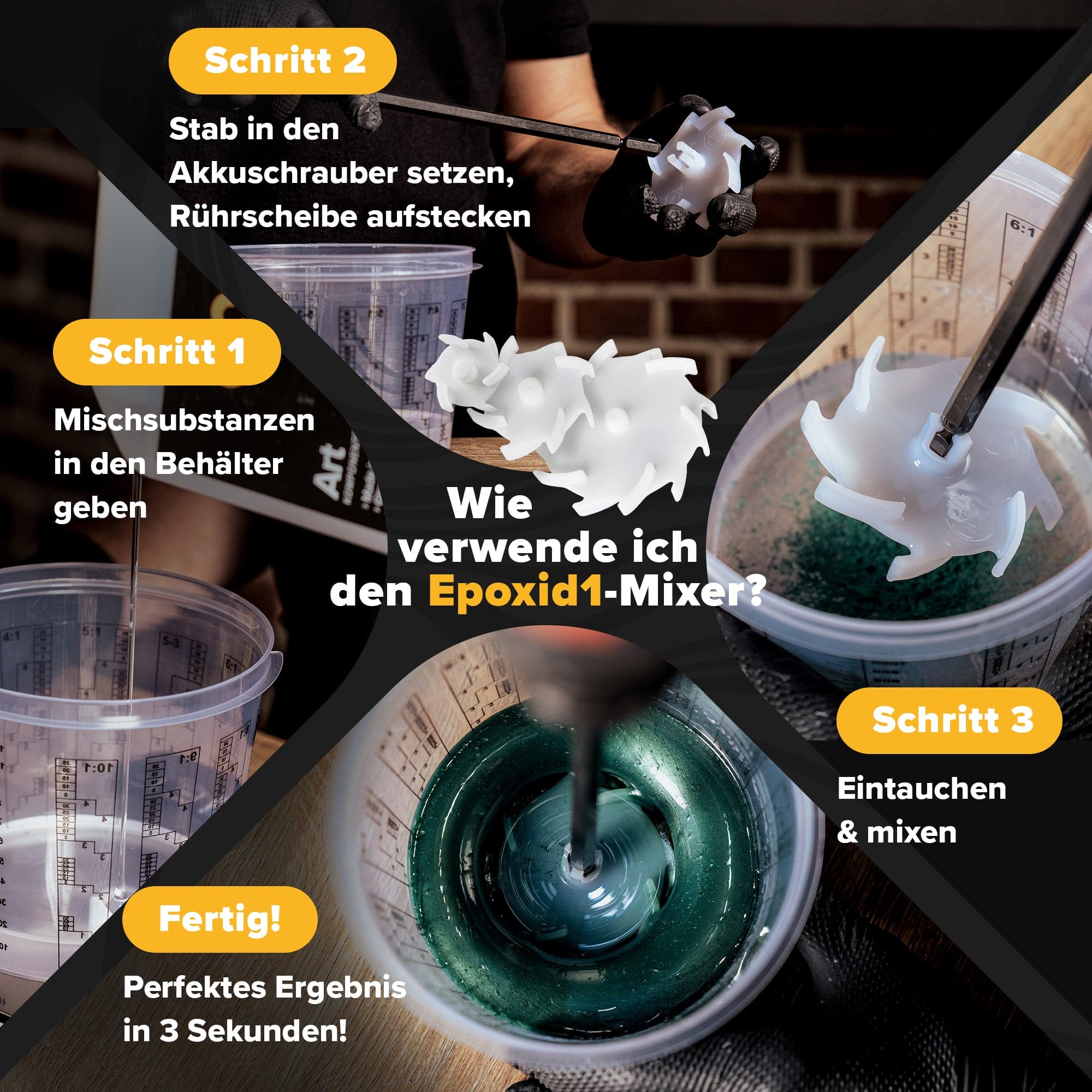 Set de dissolution - 1x arbre + 3x disque de dissolution