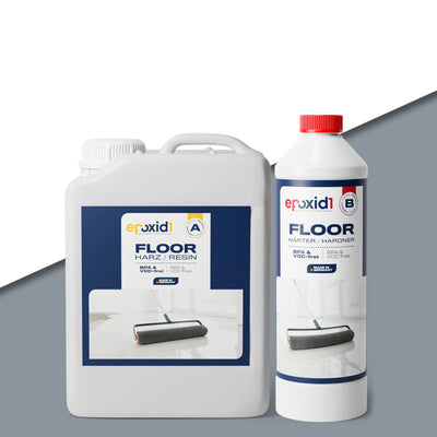 2K Epoxidharz Bodenbeschichtung zum Gießen - Silbergrau
