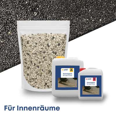 Steinteppich Set INNEN - Nero Ebano