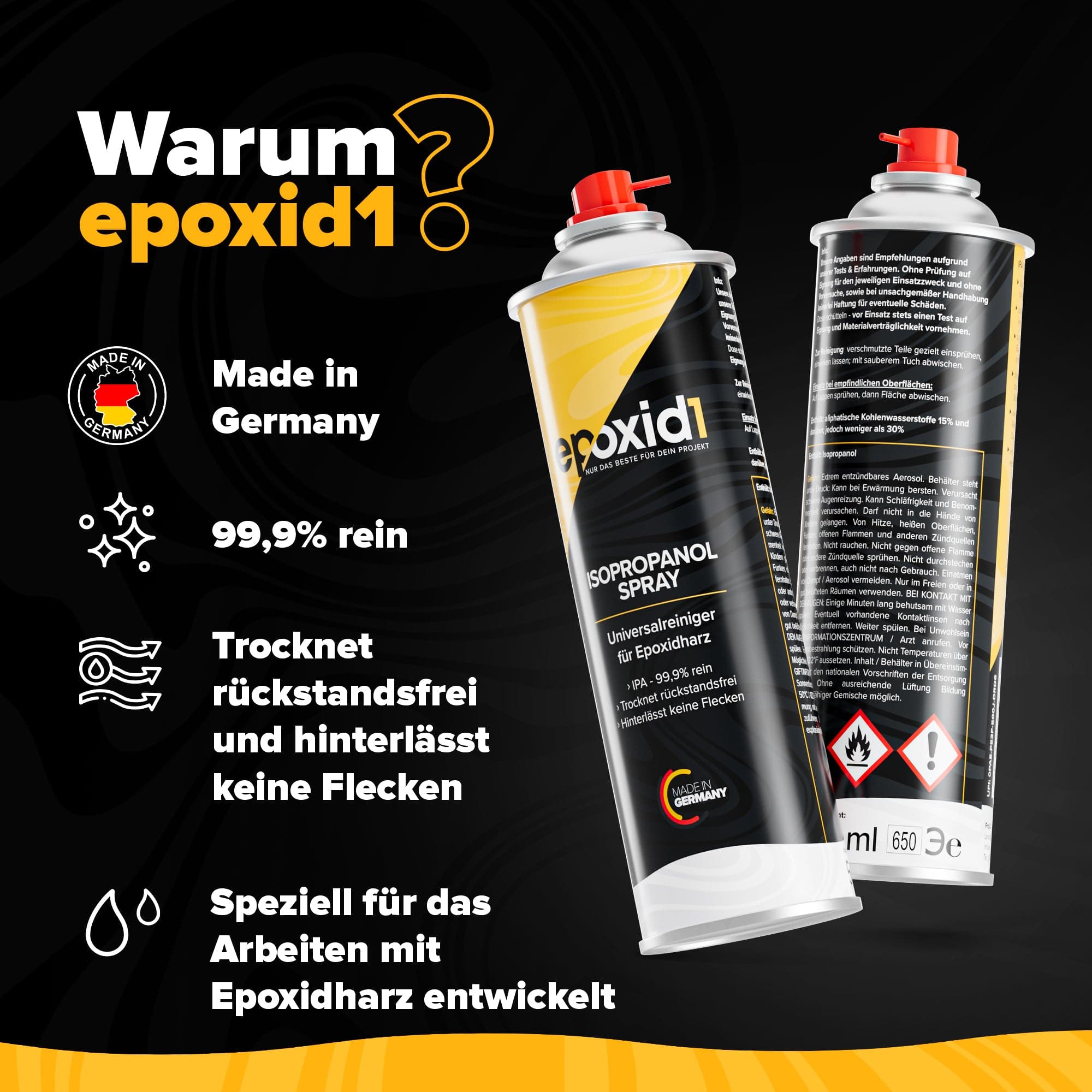 Spray isopropanolo per resina epossidica - 500 ml